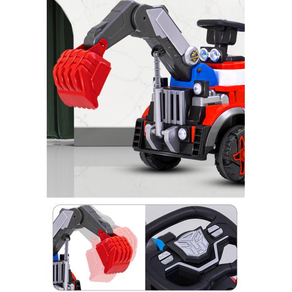 Unisex 6v All-electric Ride On Construction Truck Car with Music 2023 PP Plastic