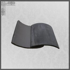 China 250mm 220mm Chinese Clay Roof Tiles Temple Garden Matte Unglazed wholesale