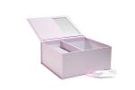 Pink Book Shape Window Handmade UV Coating Gift Box Packaging