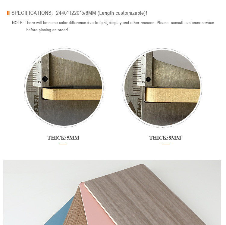 Odorless Bamboo Fiber Wall Panel Wood Grain Veneer Sheets 1220*2440mm