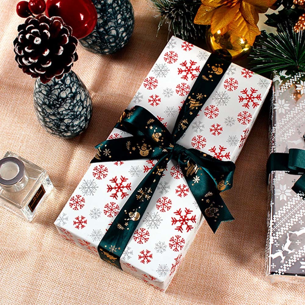 Waterproof Colorful Uncoated Eco Gift Wrapping Paper Wood Pulp