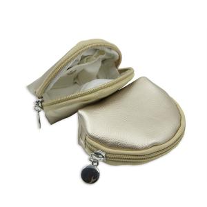 China Handmade Leather Jewelry Bag Mini Size For Girl Free Logo OEM / ODM Service wholesale