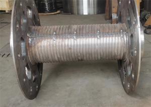 China 200m Wire Rope Cable Winch Drum With Lebus Sleeves For Rig Drawworks wholesale