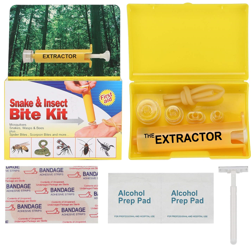 Snake Venom Extraction Kit Pump Removal Emergency First Aid Supplies 4.27"