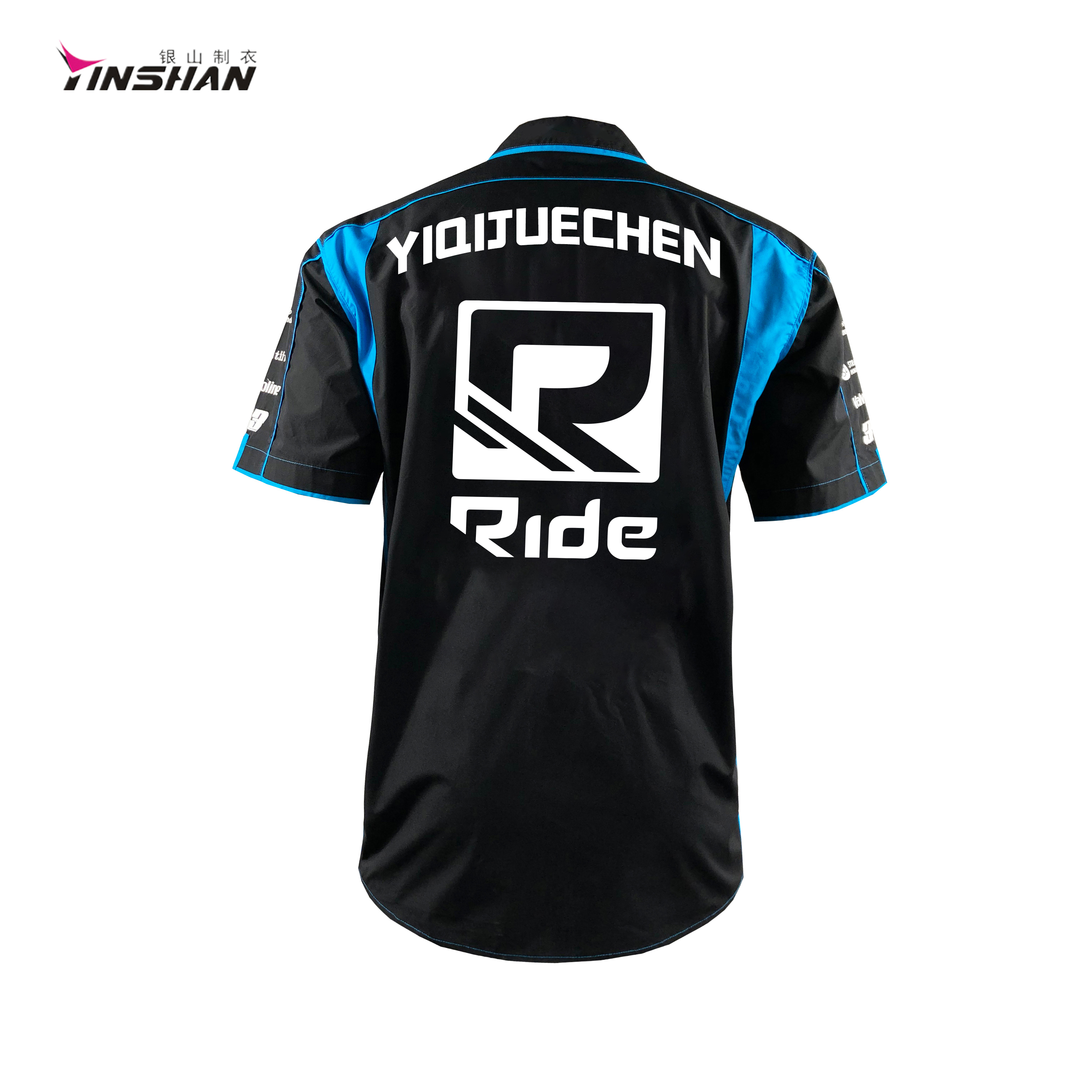 Custom Logo Polyester Motocross Shirt Ideal for Men's Motorcycle F1 Auto Racing Wear