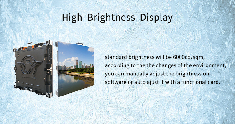 Waterproof Outdoor Fixed LED Display Full Color 6500cd/Sqm Concert Stage LED Screen