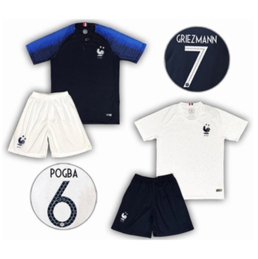 France 2 stars kids jersey soccer jersey World Cup France team home football jersey