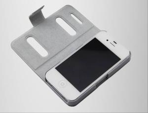 China White / Black Flip Cellphone Case Durable With Windows , Men Style wholesale