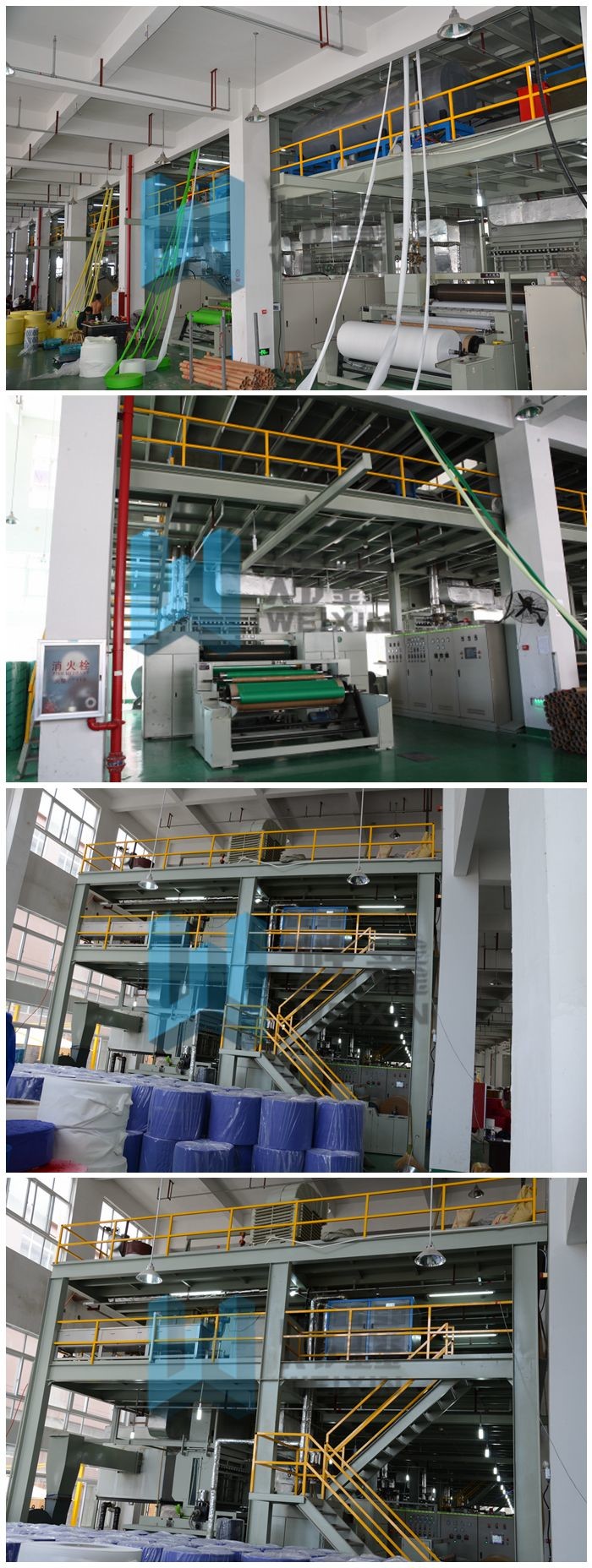 PP Spunbond Non Woven Fabric Making Machine For Shoes Bags Flat Bag