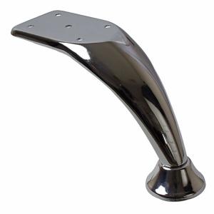 China Curved Furniture Leg Feet 120mm Chrome Metal Sofa Legs Replacement wholesale