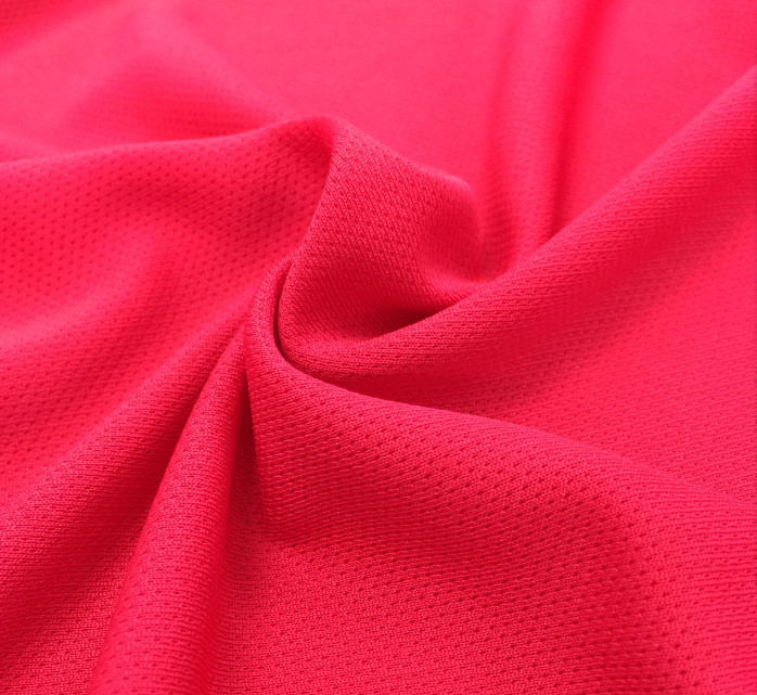 100% polyester very durable and wicking needle eyeylet knitted fabric