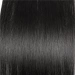 Color #1 Black Hair Clip In Human Hair Thick 7 Pieces 14 Clips Brazilian Human