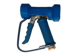 China Multifunctional Brass Blue Washing Gun , Brass Water Spray Gun Stainless Steel Trigger 1/2&quot; IPS Female Thread wholesale