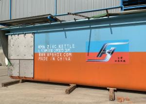 China Integrated End Hot Dip Galvanizing Equipment Zinc Kettle Customized Shape wholesale