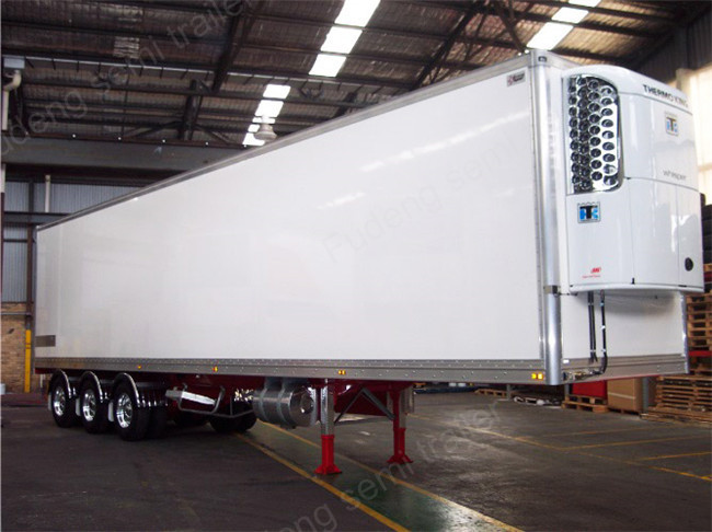 45 Ft / 40 Ft Refrigerated Cargo Trailer For Food Storage Max Payload 30 Ton