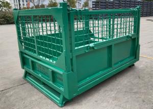 China Anti Rust Stackable Stillage Collapsible Pallet Cage Container Manufacturers wholesale