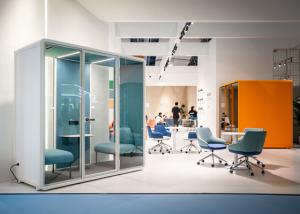 China High quality soundproof phone booth acoustic office meeting pods with furniture from China wholesale