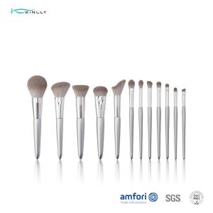 China Silver Eye Shadow BSCI Wooden Handle Makeup Brushes wholesale
