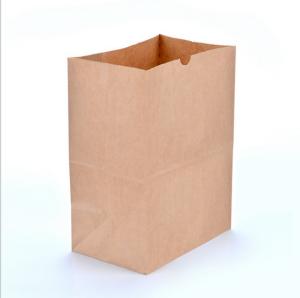 China Disposable Brown Paper Bags Kraft Paper Takeaway Food Bags wholesale