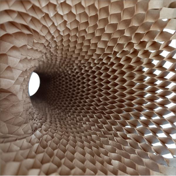 Custom Eco Friendly Kraft Honeycomb Paper Sleeves Bottle Covers Cushioning Protective