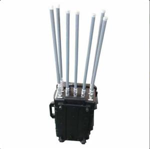 China 350w High Power Manpack Vehicle Mounted Jammer 47dBm Fiber Glass Antennas wholesale