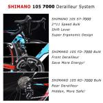 Warwind5.0 SAVA Carbon Fiber Road Bike , 700C Shimano Racing Bicycle