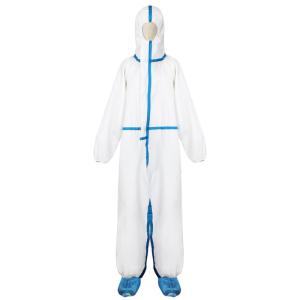 China White Disposable Medical Clothing , Disposable Medical Protective Coverall wholesale