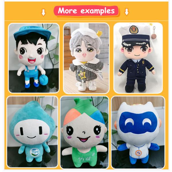 EN71 Standard Lovely Girl Dressing Anime Plush Toys