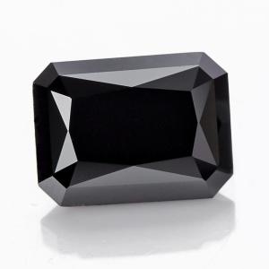 China Synthetic Loose Cushion Cut Black Moissanite Gemstone Diamond wholesale