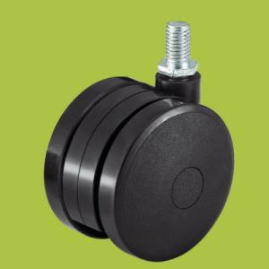 China black wheel caster thread stem furniture casters,PA Iron wholesale