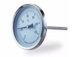 Back Connection Temperature Bimetallic Thermometer Gauge SS304 Material