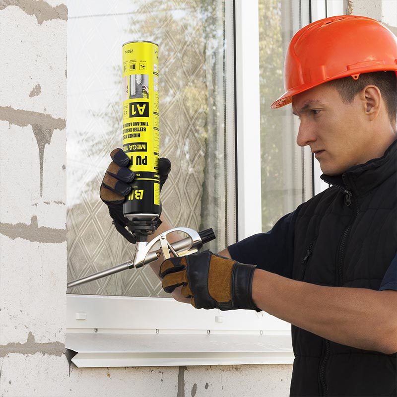 Solvent Free Expandable Pu Foam Spray Fast Dry For Sealing And Bonding