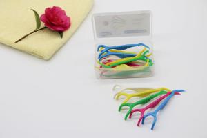 China 16 Pcs Pack Dental Floss Picks Toothpicks , Stick Oral Clean Care Flosser Sword wholesale