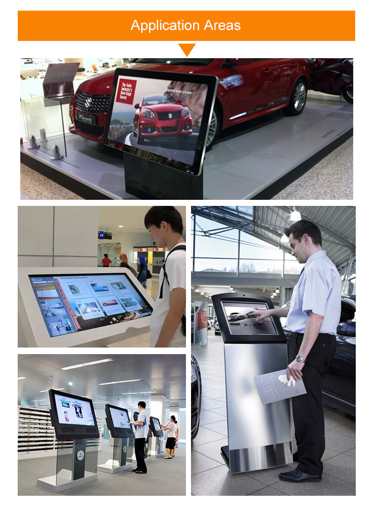 Samsung LG Free Standing Kiosk 32'' 700 Nits 1920x1080 FHD 3G 4G WIFI Touch Screen