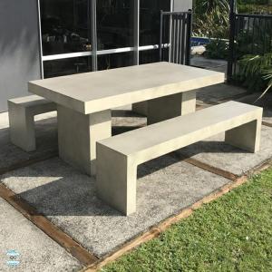 China GRC Outdoor Concrete Furniture Modern Simple Living Room Rock Coffee Table wholesale