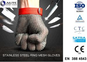 China Stainless Steel PPE Safety Gloves , Protective Cutting Gloves Mesh Convenient Cleaning wholesale