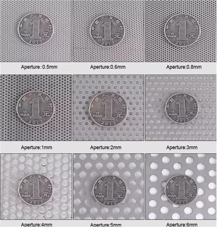Stainless Steel 304 316 Micron 10mm 25mm Perforated Metal Screen Sheet