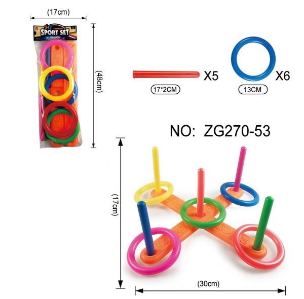 Ring Toss Hoopla Game Set Ferrule Throwing Game Party Game Gift for Adults Kids