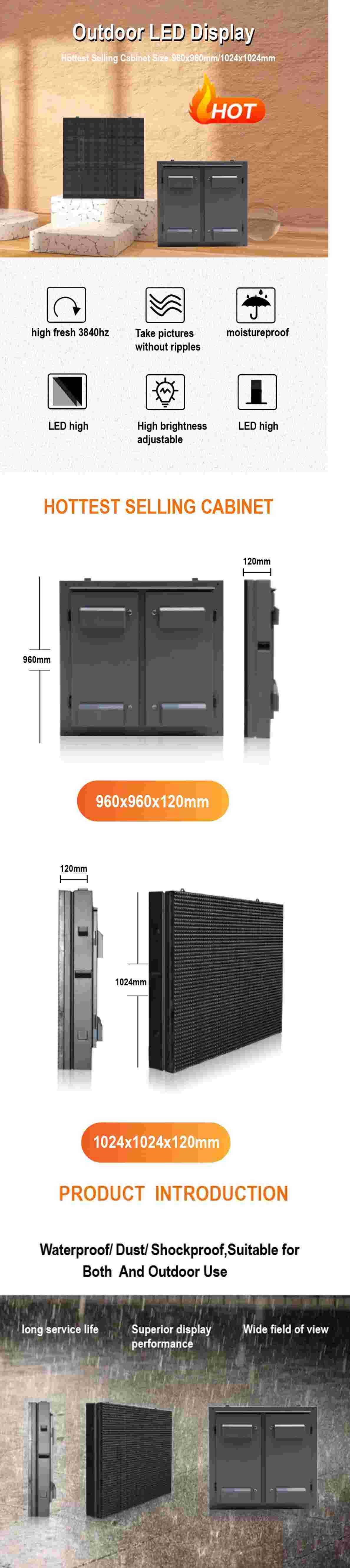 Large Outdoor Digital Signage , Advertising Video Wall Billboard P5 Led Display Screen