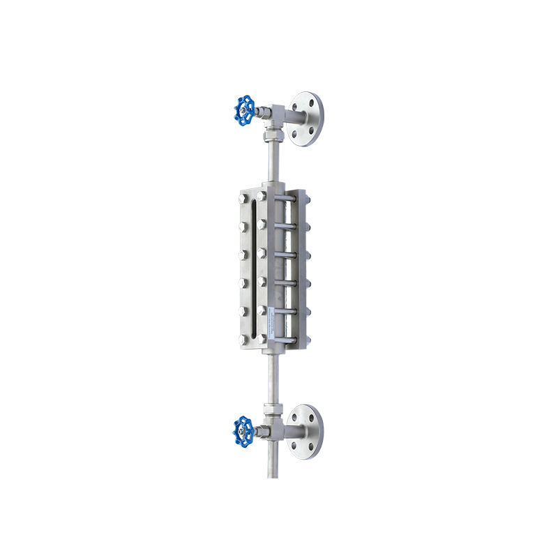 Reflex Flat Type Glass Level Gauge With RC1/4 Female Thread Heating Steam Cube Connector