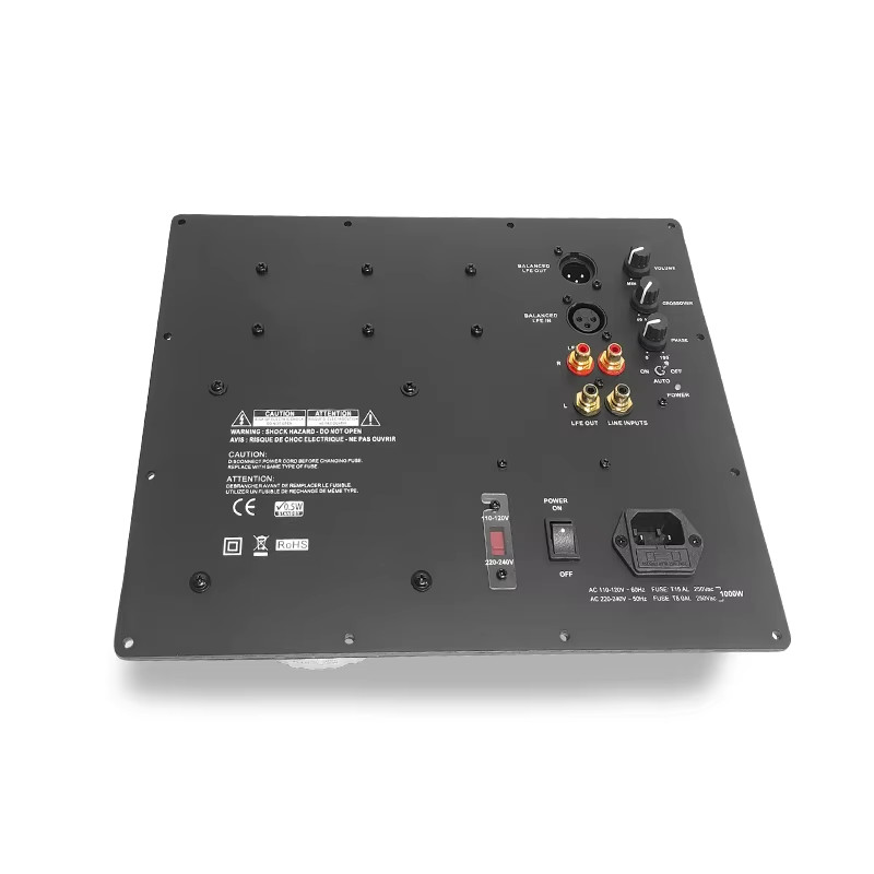 High Power Class D 1000w Subwoofer Plate Amplifier With Stable Toroidal Transformer