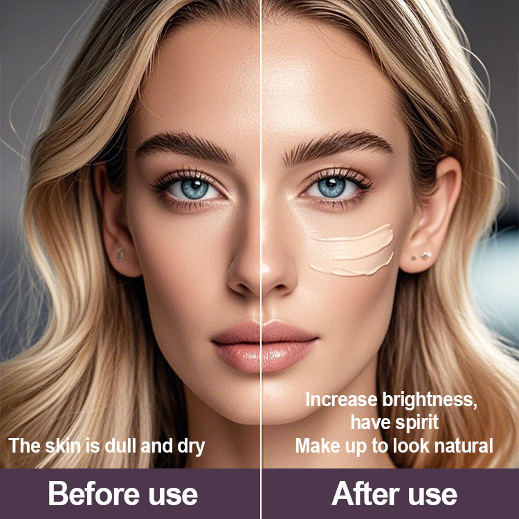 Women's Full Coverage Natural Mineral Liquid Foundation Wholesale Waterproof Concealer Sunscreen Cream Dark Light Loose Makeup