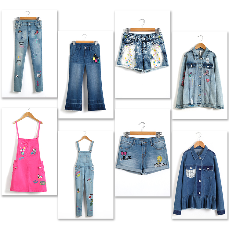 8 - 16 Years Teen Girls Denim Clothes Suspender Jeans Bib Pants Custom Design