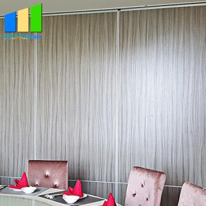 China Wooden 65MM Sliding Partition Walls Melamine Finish Multi Color wholesale