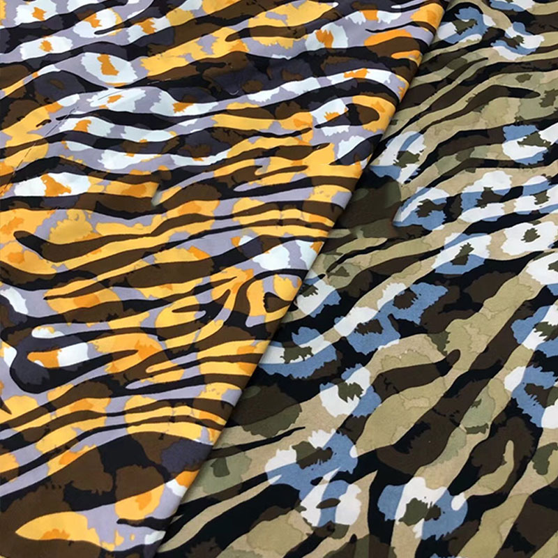 90-150gsm zebra Animal Print Polyester Fabric