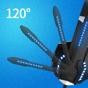 Waterproof Xbox And PC Gaming Headphones With Soft 120 Degree Adjustable Microphone