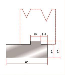 China Customization Press Brake Tools Die Holder 2 V Die For Press Brake wholesale