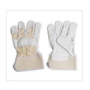 China Rubberized Cuff Leather Safety Gloves wholesale