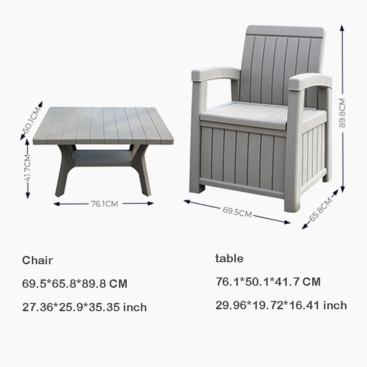 Banquet Outdoor Garden Hotel Patio Waterproof Plastic Loveseat Sofa Chair Set with Table