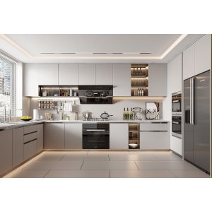 China Modern Cabinet Original White Oak Wood Kitchen Cabinets Shaker wholesale